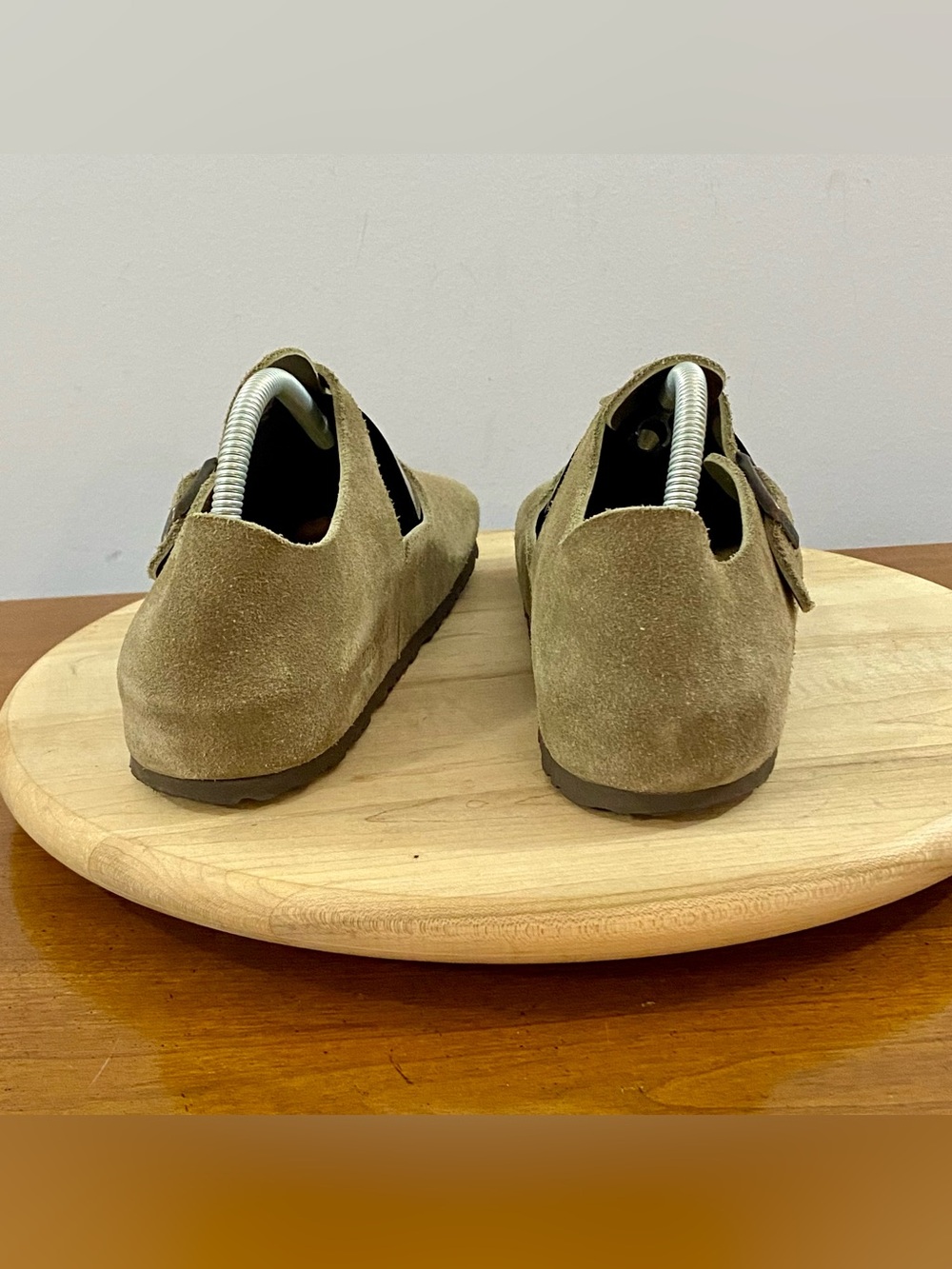 Birkenstock London Taupe Suede Clogs Shoes Loafers Mules Women’s Sz Sz 9-9.5 - Picture 5 of 14
